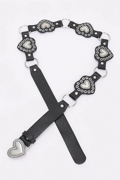 MULTI METAL VINTAGE PU BELT