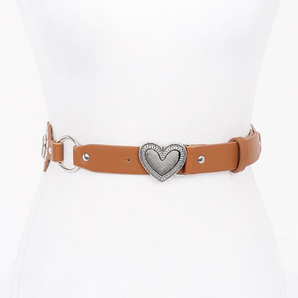 MULTI METAL VINTAGE PU BELT