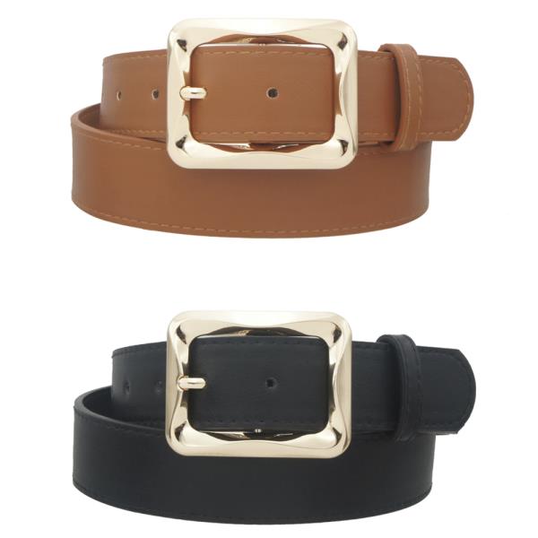 ANGLED BAR RECTANGLE DUO BELT