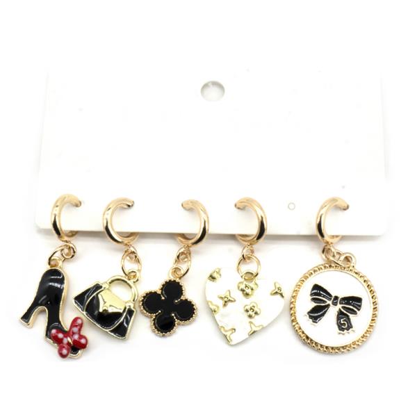 FASHION THEME 5PCS CHARM SET