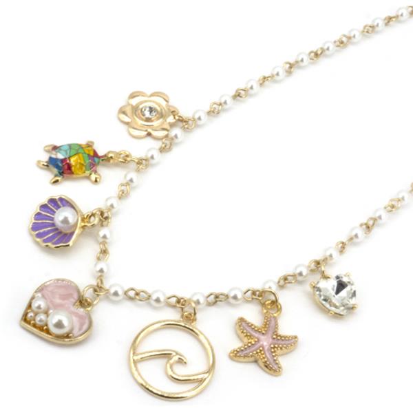 SEA LIFE CHARMS NECKLACE