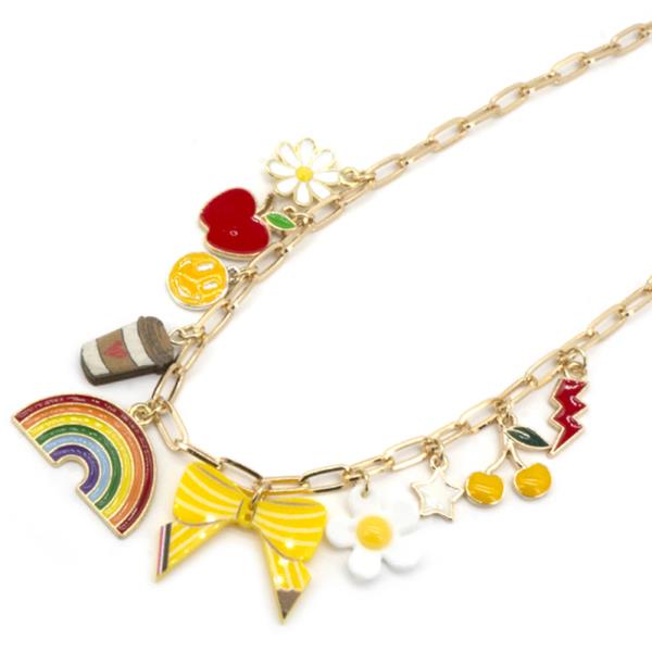 RAINBOW CHARM NECKLACE