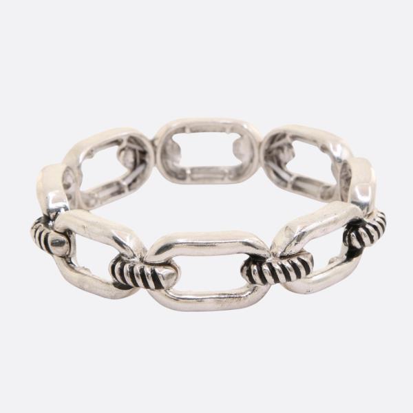 OVAL LINK METAL BRACELET