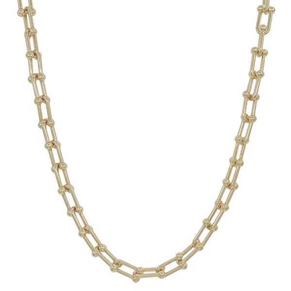 15MM METAL TIFFANY CHAIN SHORT NECKLACE