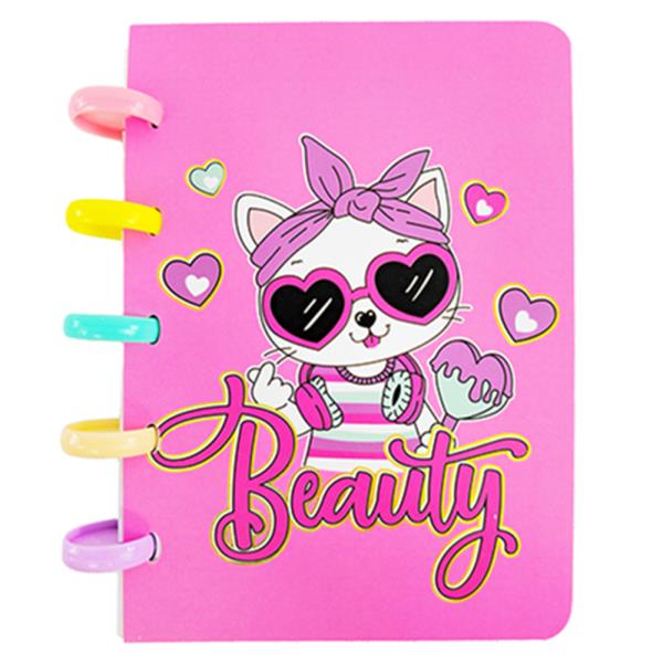 CUTE CAT PLASITC SPIRAL NOTEBOOK