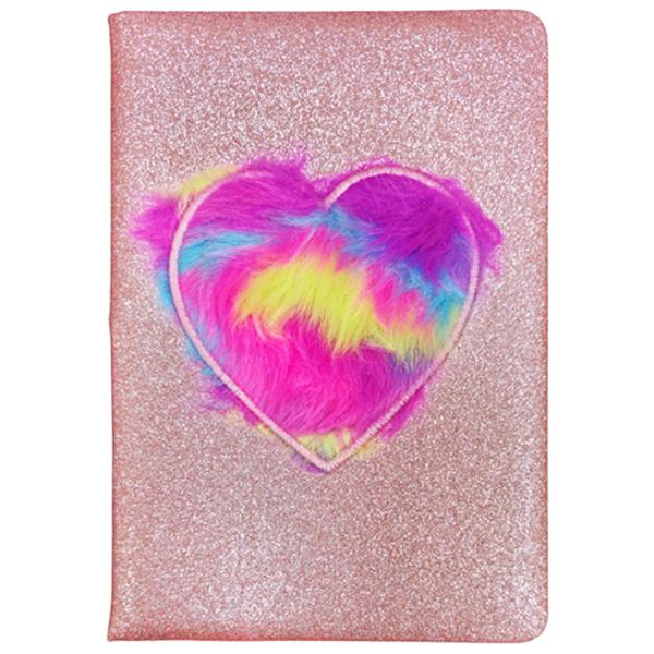 GLITTER HEART NOTEBOOK