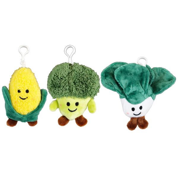 CUTE VEGGIE PLUSHIE KEYCHAIN