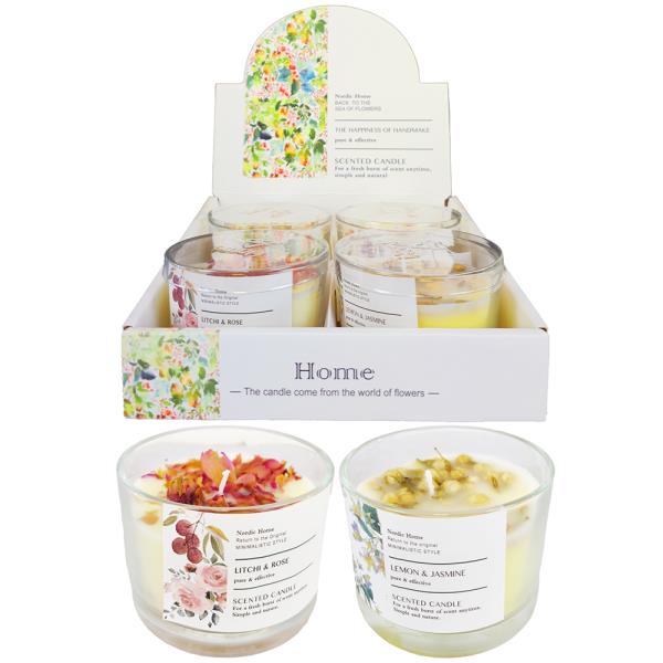 HERBAL SCENTED CANDLE 4 PC SET