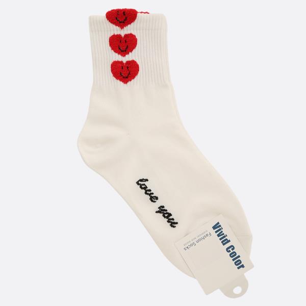 HEART PATTERN ANKLE SOCK