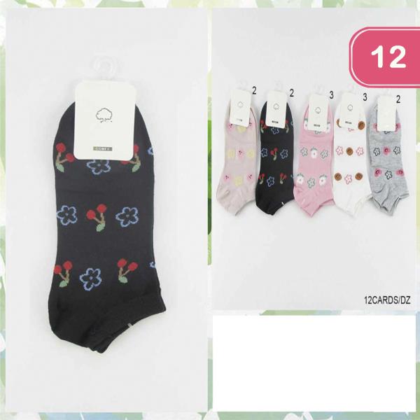 FLOWER SOCKS (12 UNITS)