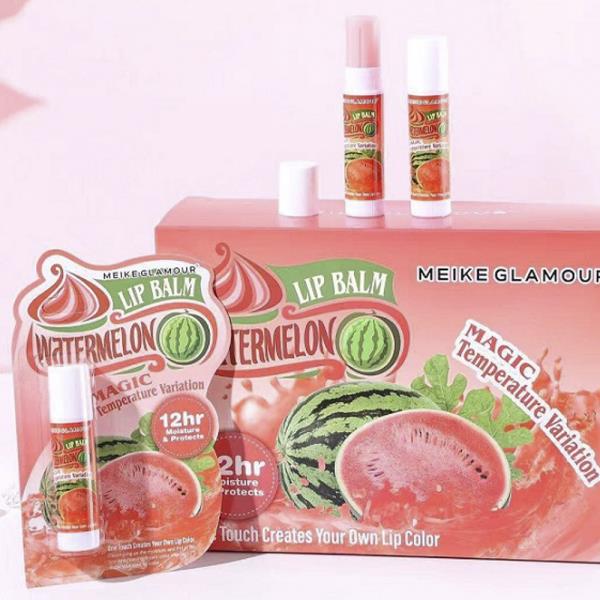 MEIKE GLAMOUR LIP BALM WATERMELON (24 UNITS)