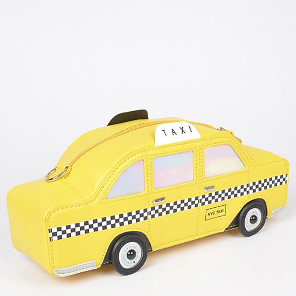 FAUX LEATHER TAXI NOVELTY BAG