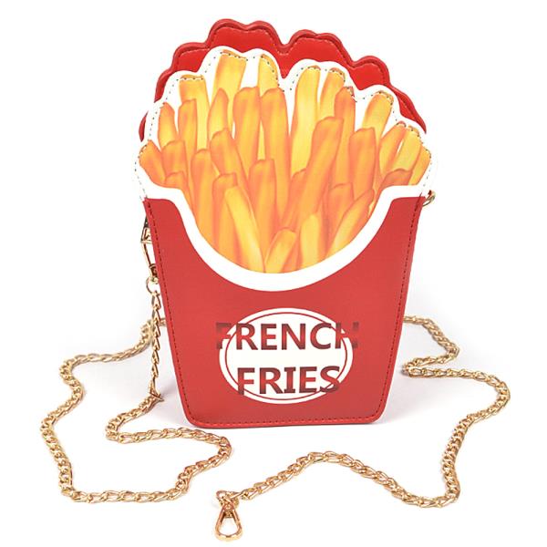 FRENCH FRIES FUN CLUTCH BAG