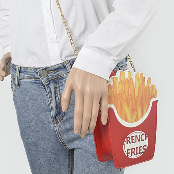 FRENCH FRIES FUN CLUTCH BAG