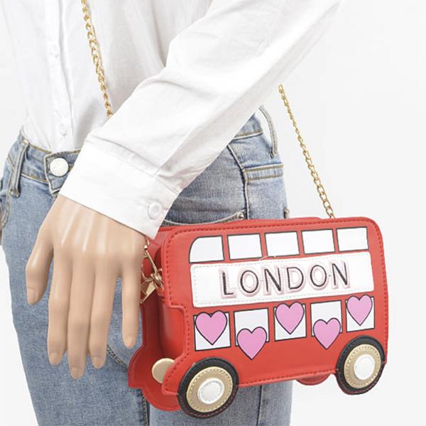 LONDON TRAIN CLUTCH BAG