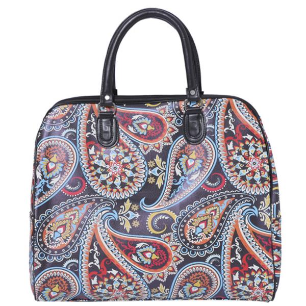 PAISLEY PRINT CARRY ON TOTE TRAVEL LUGGAGE HANDBAG FOR TRAVEL