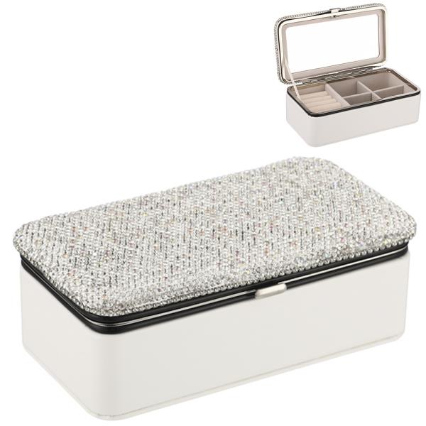 RHINESTONE JEWELRY ORGANIZER CASE BOX