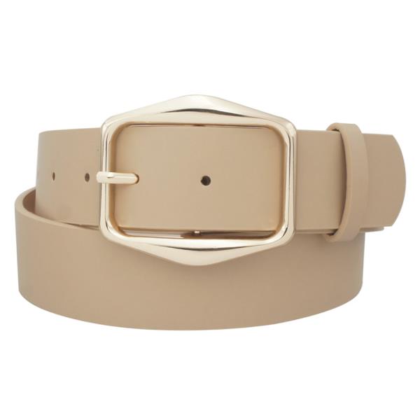 ANGLED HEXAGON BUCKLE BELT