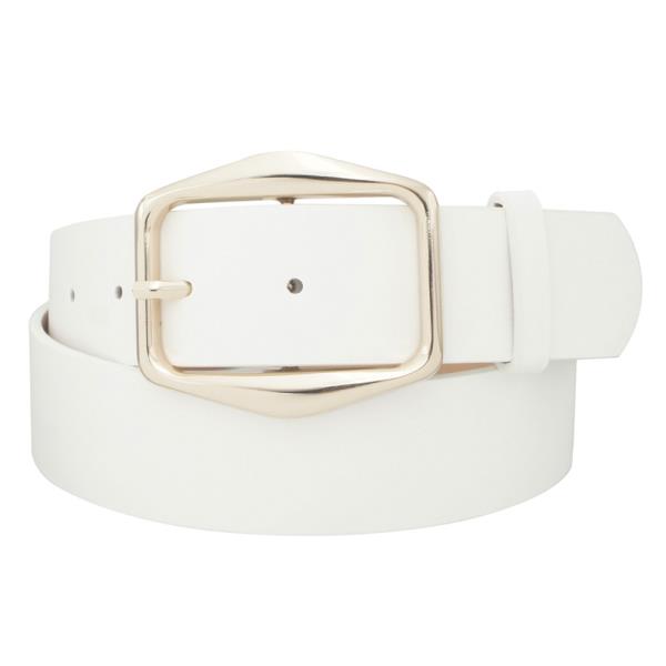 ANGLED HEXAGON BUCKLE BELT