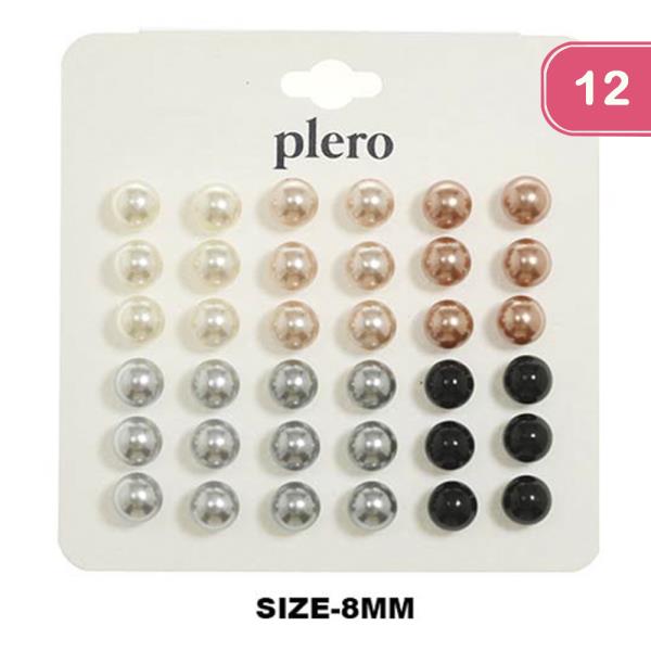 PEARL EARRING MULTI SET (12 UNITS)