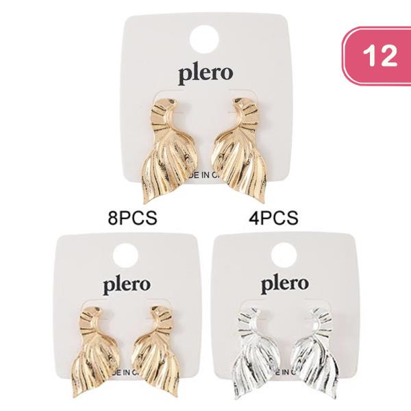 METAL POST EARRING (12 UNITS)