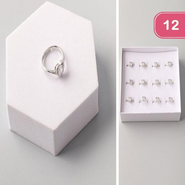 DIAMOND HEART RING (12 UNITS)