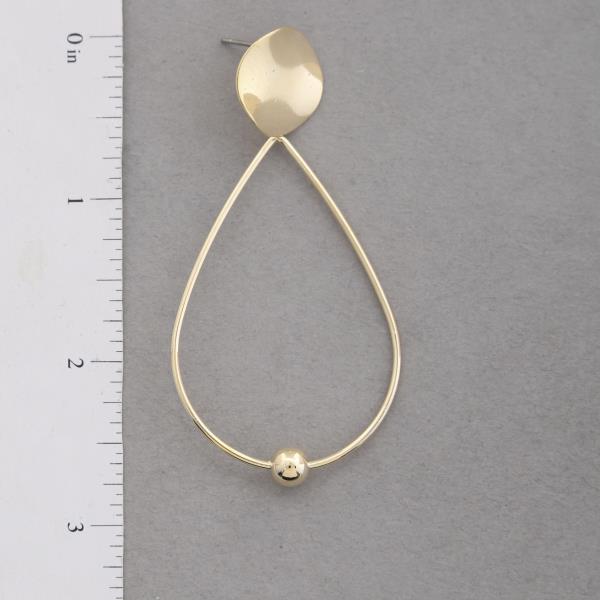 SODAJO TEARDROP GOLD DIPPED EARRING