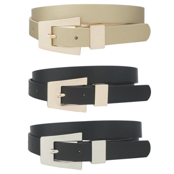 ANGULAR TENT BUCKLE TRIO BELT