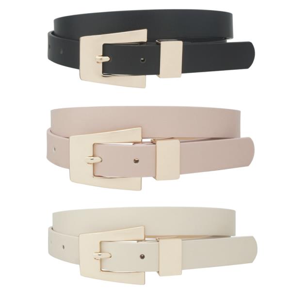 ANGULAR TENT BUCKLE TRIO BELT