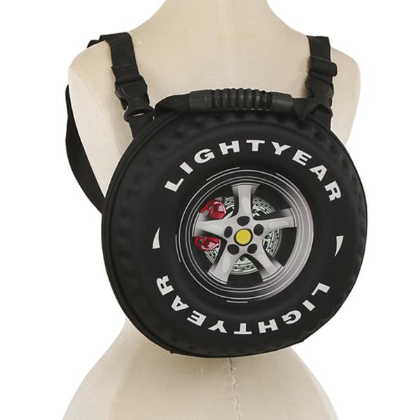 STYLISH CREATIVE TIRE SHAPED HANDLE BACKPACK