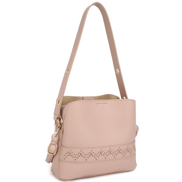 SMOOTH CHIC DESIGN SHOULDER BUCKET BAG