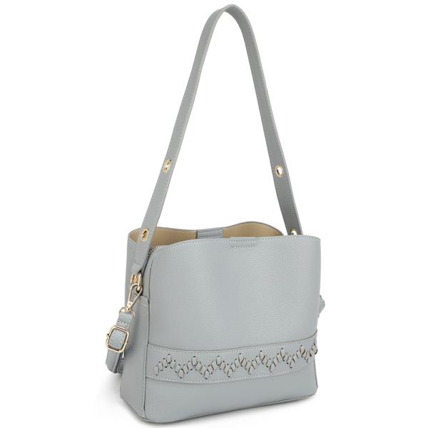 SMOOTH CHIC DESIGN SHOULDER BUCKET BAG