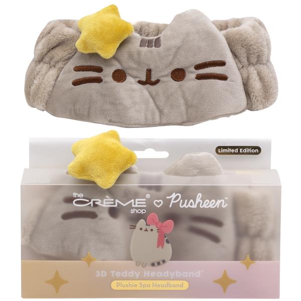 THE CREME SHOP X PUSHEEN 3D TEDDY HEADYBAND PLUSHIE SPA HEADBAND