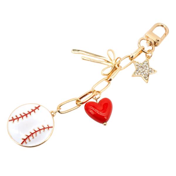 BASEBALL FASHION BAG CHARMS