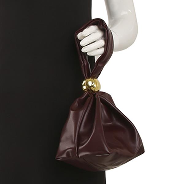 (ONLINE ONLY) Plain wristlet fashion handbag