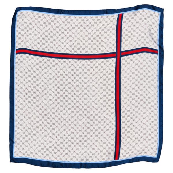 MONOGRAM SILKY BANDANA SQUARE NECK SCARF