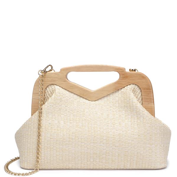 WOVEN HANDLE CROSSBODY BAG