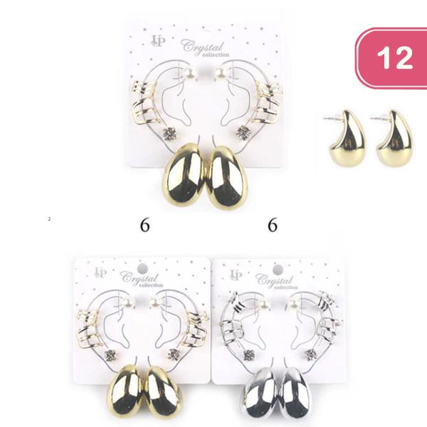 MULTI EARRING EAR CUFF SET (12 UNITS)