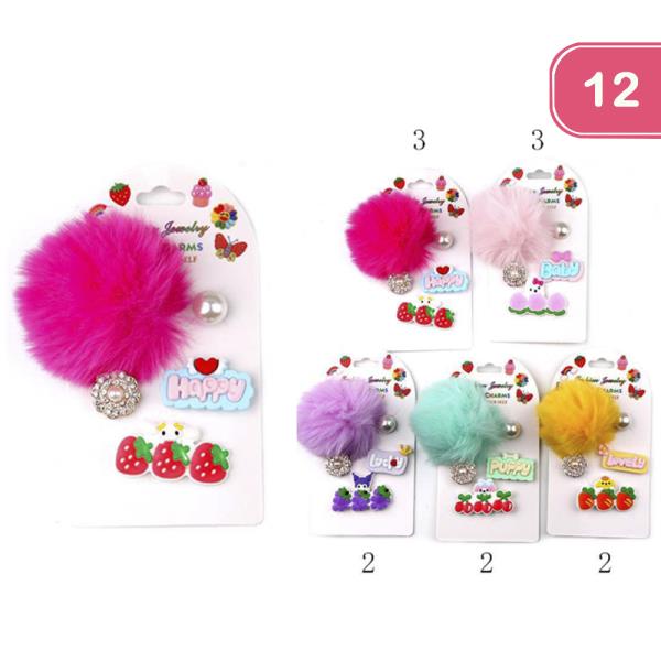 POM POM SHOES BAG CHARM (12 UNITS)