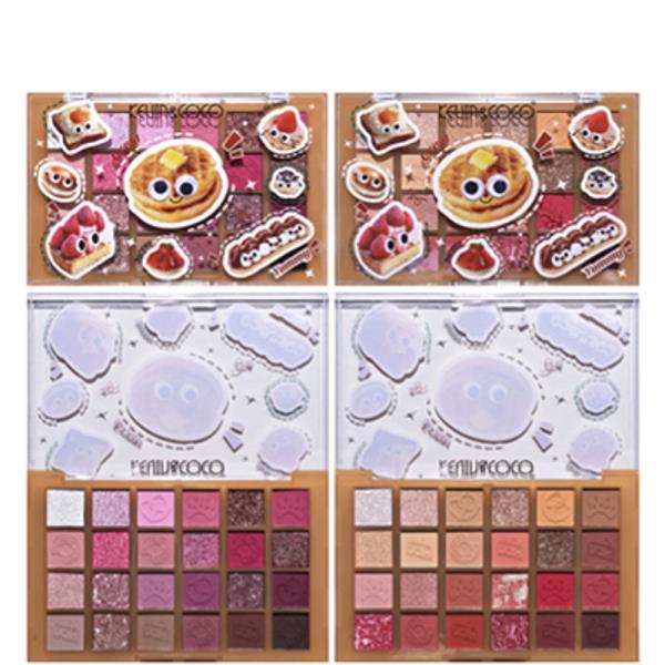 KEVIN & COCO EYESHADOW PALETTE RECTANGLE 25-COLOR (8 UNITS)