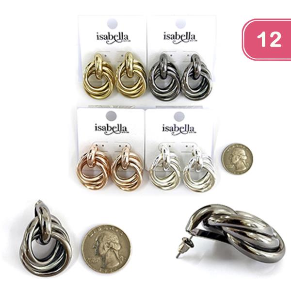 ASSORTED DOOR KNOCKER EARRING (12 UNITS)