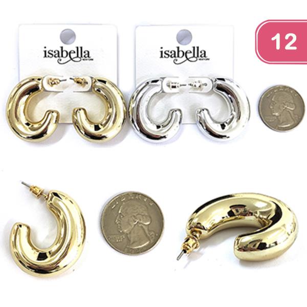 OPEN HOOP EARRING (12 UNITS)