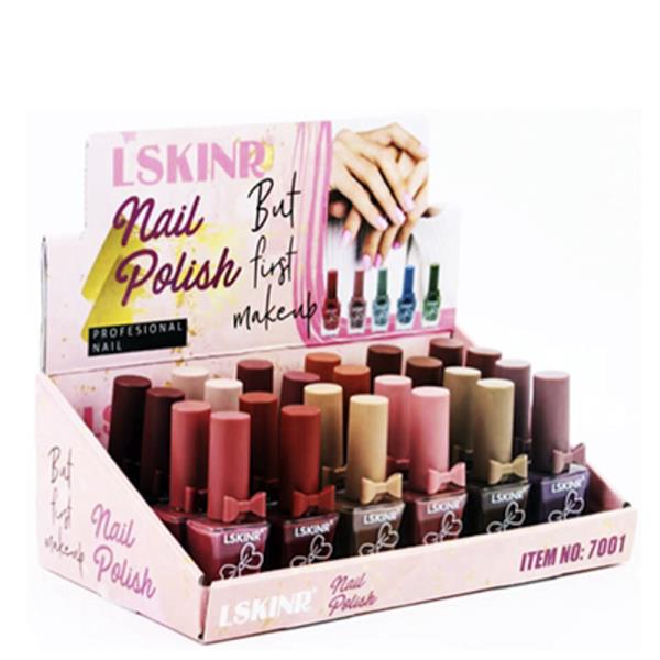 NUDE COLOR NAIL POLISH DISPLAY (24 UNITS)