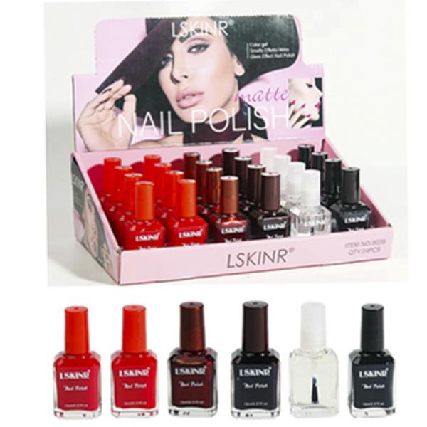 BASIC COLOR NAIL POLISH DISPLAY (24 UNITS)