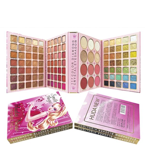 SMILE ANGEL EYESHADOW PALETTE RECTANGLE 117-COLOR