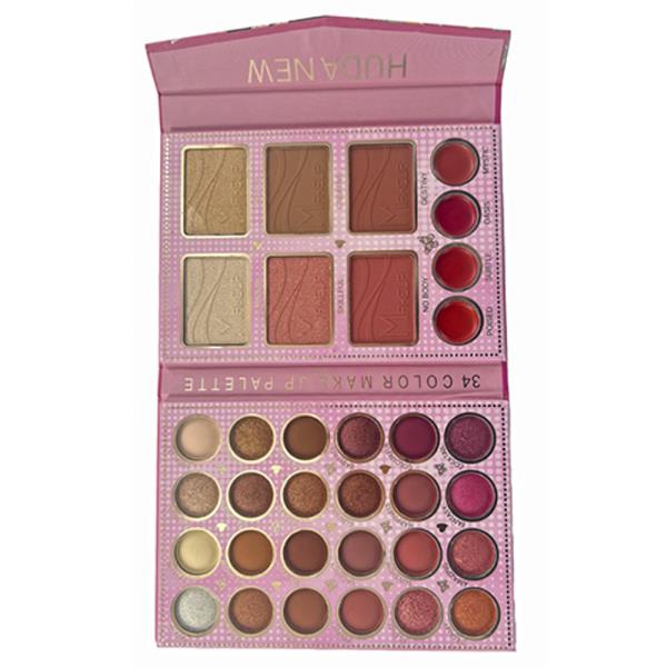 EYESHADOW BLUSH PALETTE 34 COLOR MAKEUP PALETTE (12 UNITS)