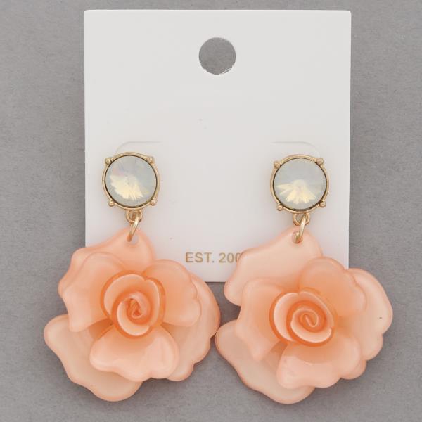 FLOWER DANGLE EARRING