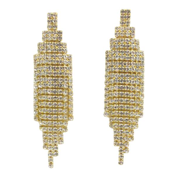 RHINESTONE DROP EARRING