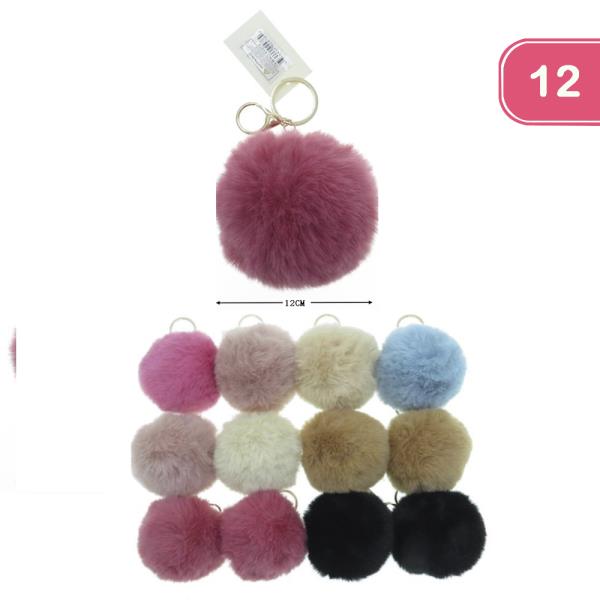 POM POM KEYCHAIN 12CM (12 UNITS)