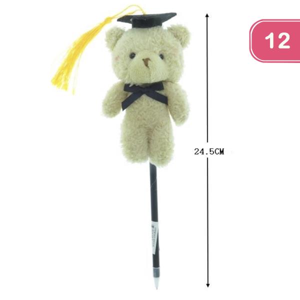 TEDDY BEAR GRADUATION PEN (12 UNITS)